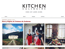 Tablet Screenshot of kitchenculinaire.com